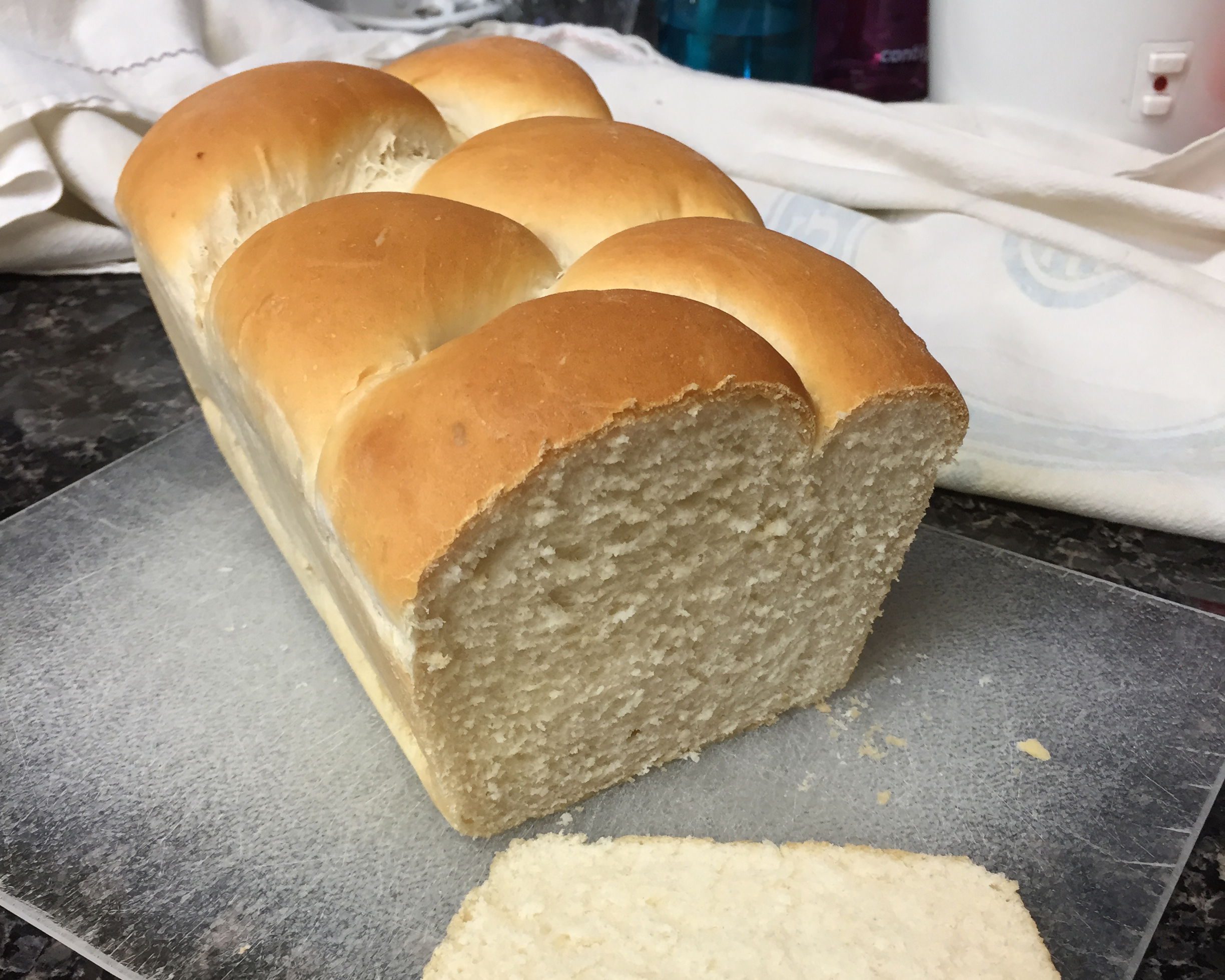 a fresh-baked loaf of bread