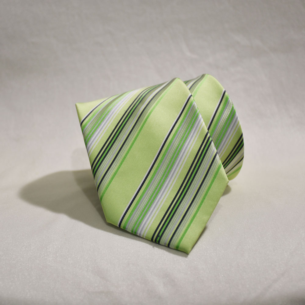 green stripe tie