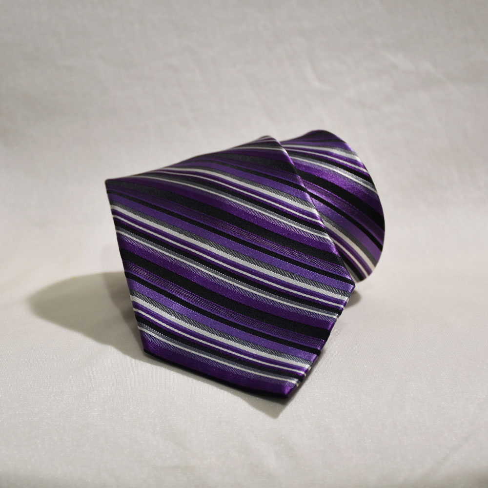 purple stripe tie