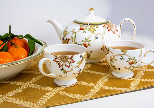 Peach Flower Tea Set