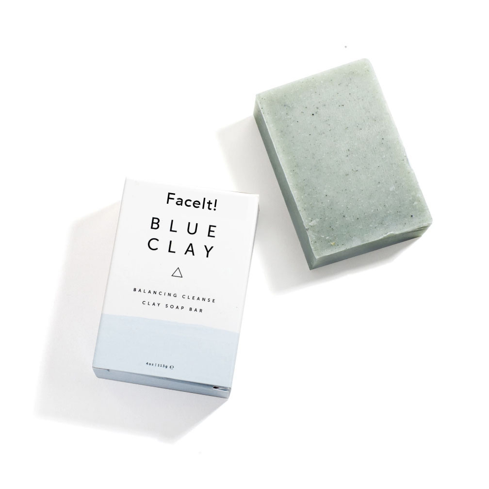 blue soap