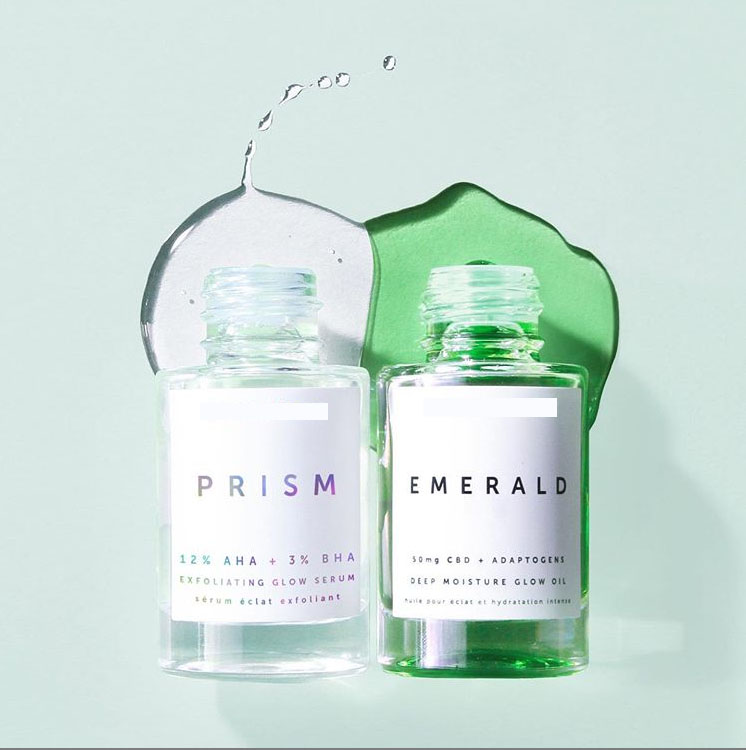 green and white serum